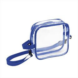 Clear with Royal Blue